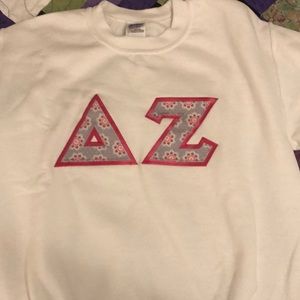 Delta Zeta stitch letter sweatshirt